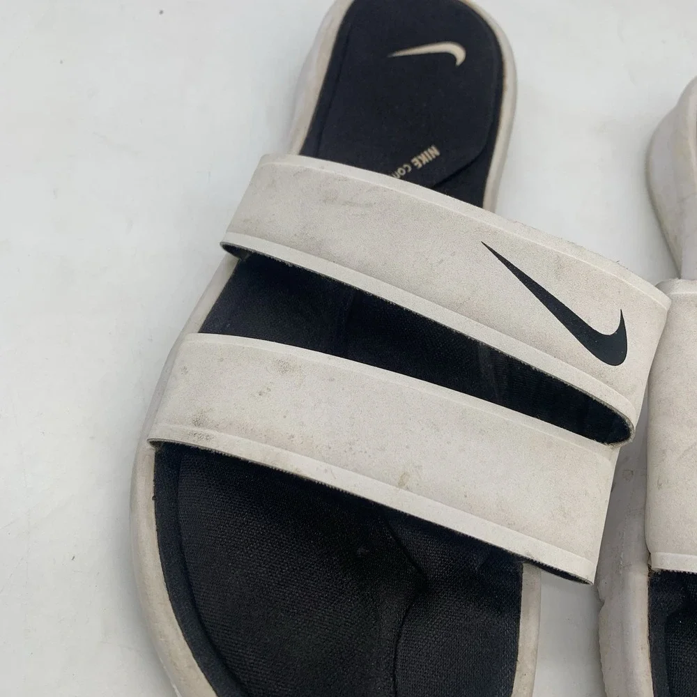 Nike Comfort Footbed Flip Flops Womens 9 White Thong Sandals Support Slides